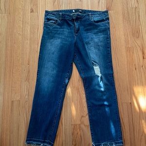 Kut from the Kloth Reese Raw Hem Distressed Jeans